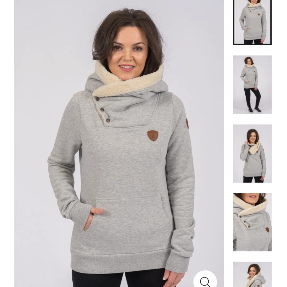 Women’s Pullover with Sherpa Lined Hood